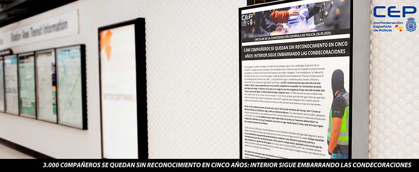 TRES MIL C0MPAEROS SE QUEDAN SIN RECONOCIMIENTO EN CINCO AOS: 
INTERIOR SIGUE EMBARRANDO LAS CONDECORACIONES
